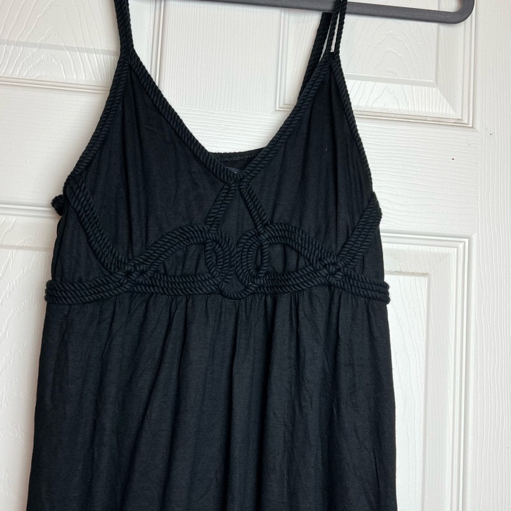 BANANA REPUBLIC black maxi dress size S - Picture 4 of 10